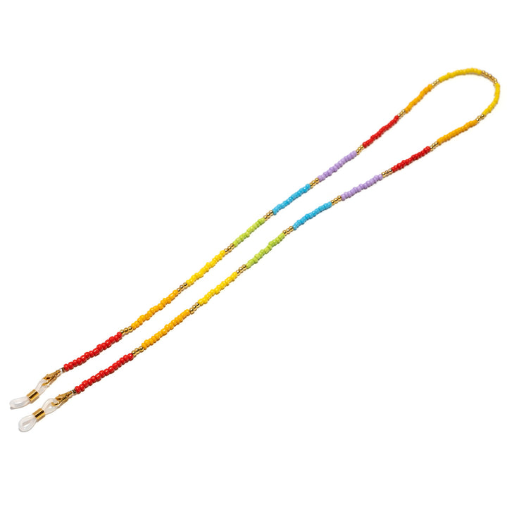 Farbenfrohe Perlenbrillenhalterkette Karnz