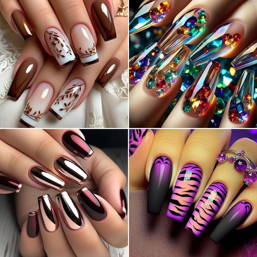 Elegante Kunstnagelverzierung Karnz