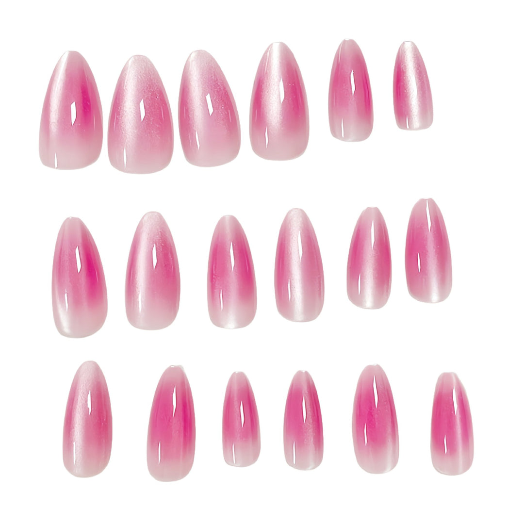 Glänzendes Ombre Stiletto Press-On Nägel Set Karnz