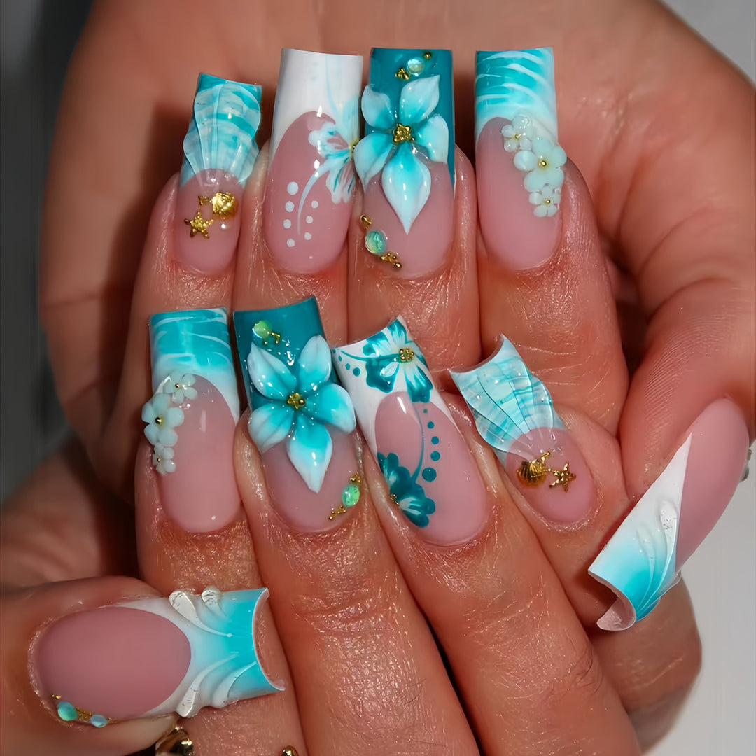 Floral Art Press-On Nails Karnz