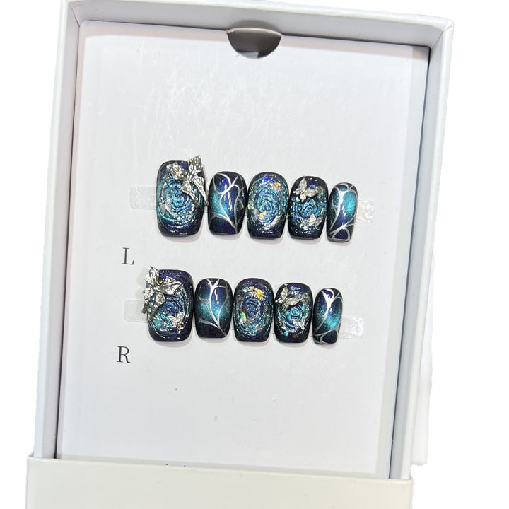 Galaxy-Themen-Nagelkunst-Verlängerungen Karnz