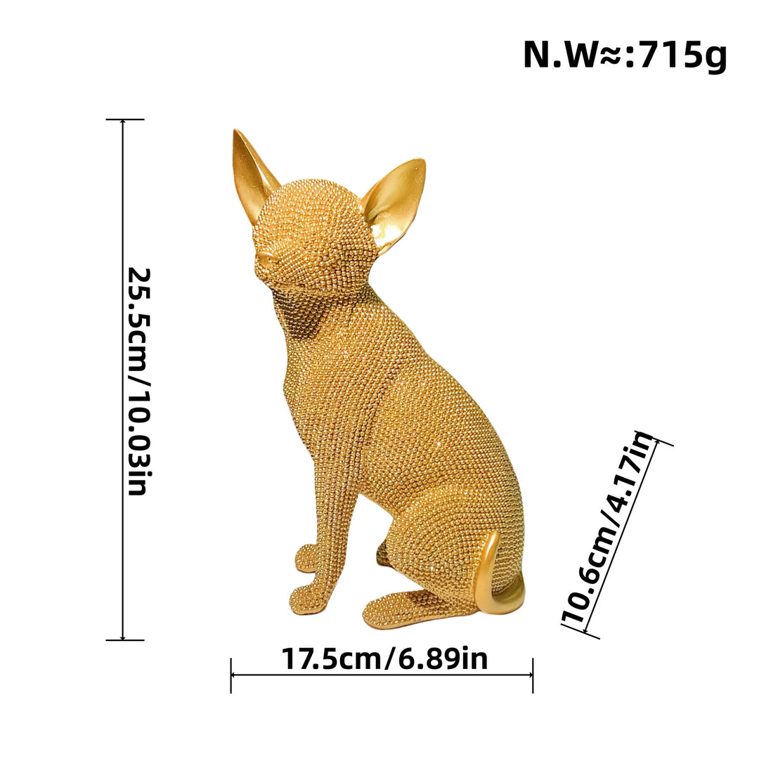 Dekorative Hundefigur im modernen Design Karnz