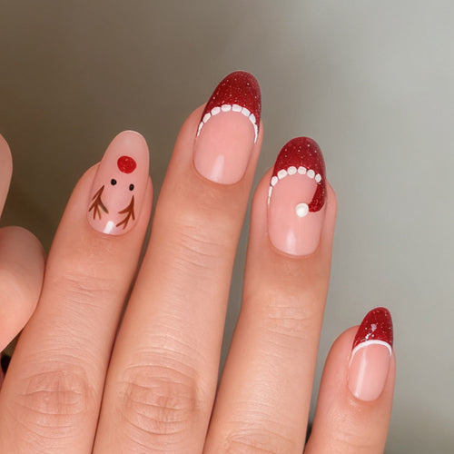 Kreatives nagelkunstset mit Feiertagsthema Karnz