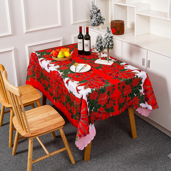 Festliche Tischdecke mit weihnachtlichem Motiv Karnz
