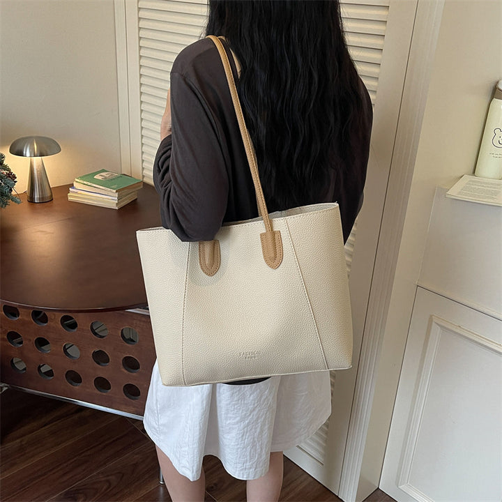 Moderner Minimalistischer Leder Tote