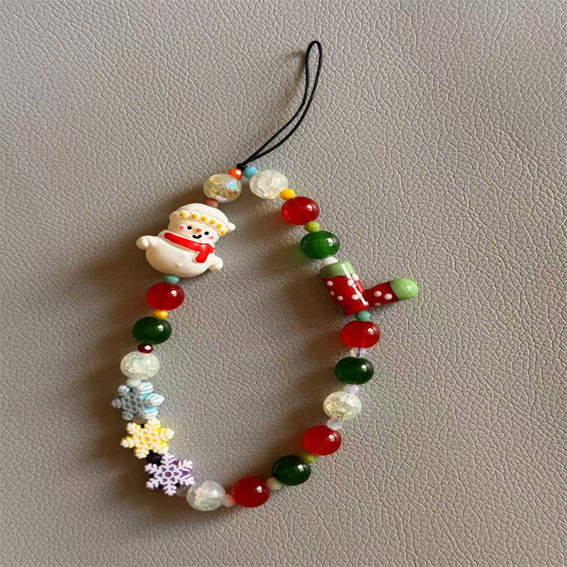 Festlicher Charme Perlen Handy-Lanyard Karnz