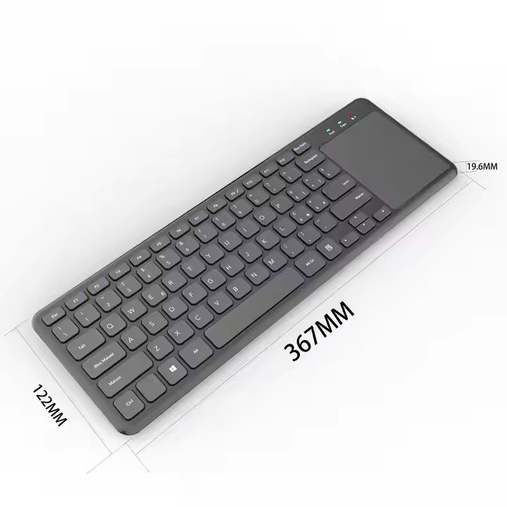 Ultra-Schlanke Kabellose Tastatur mit Touchpad Karnz