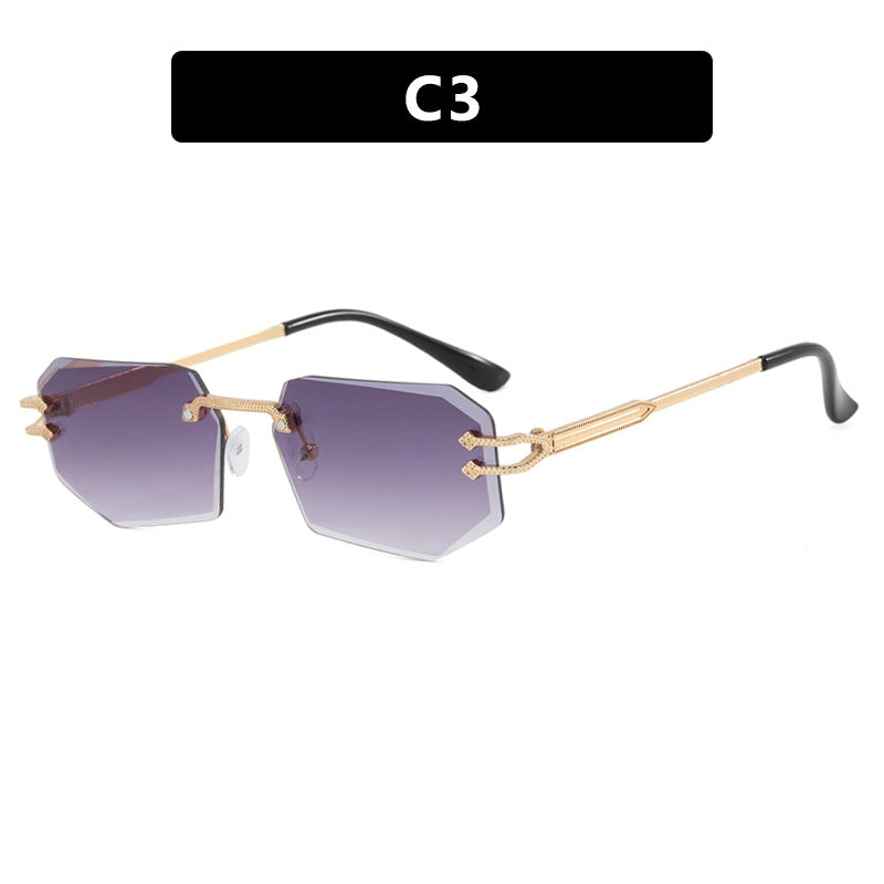 Damen geometrische Fashion-Sonnenbrille Karnz