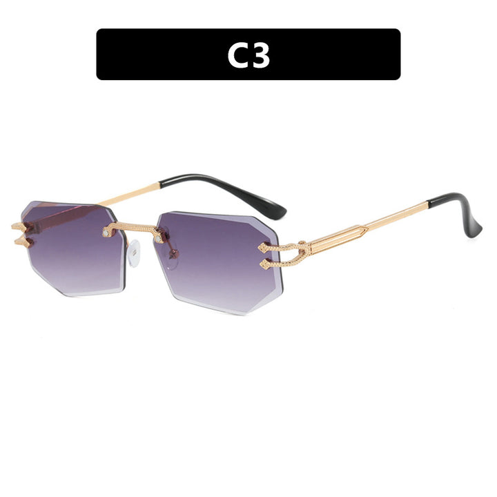 Damen geometrische Fashion-Sonnenbrille Karnz