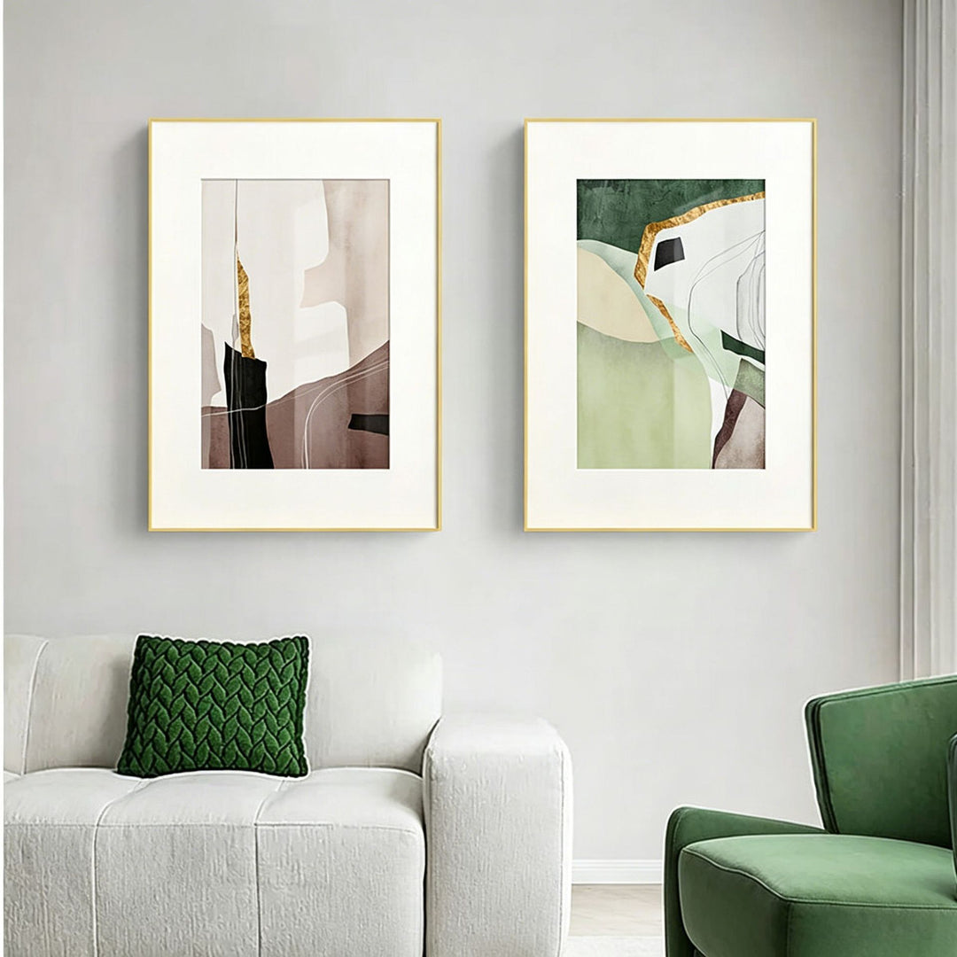 Moderne abstrakte gerahmte Wandkunst