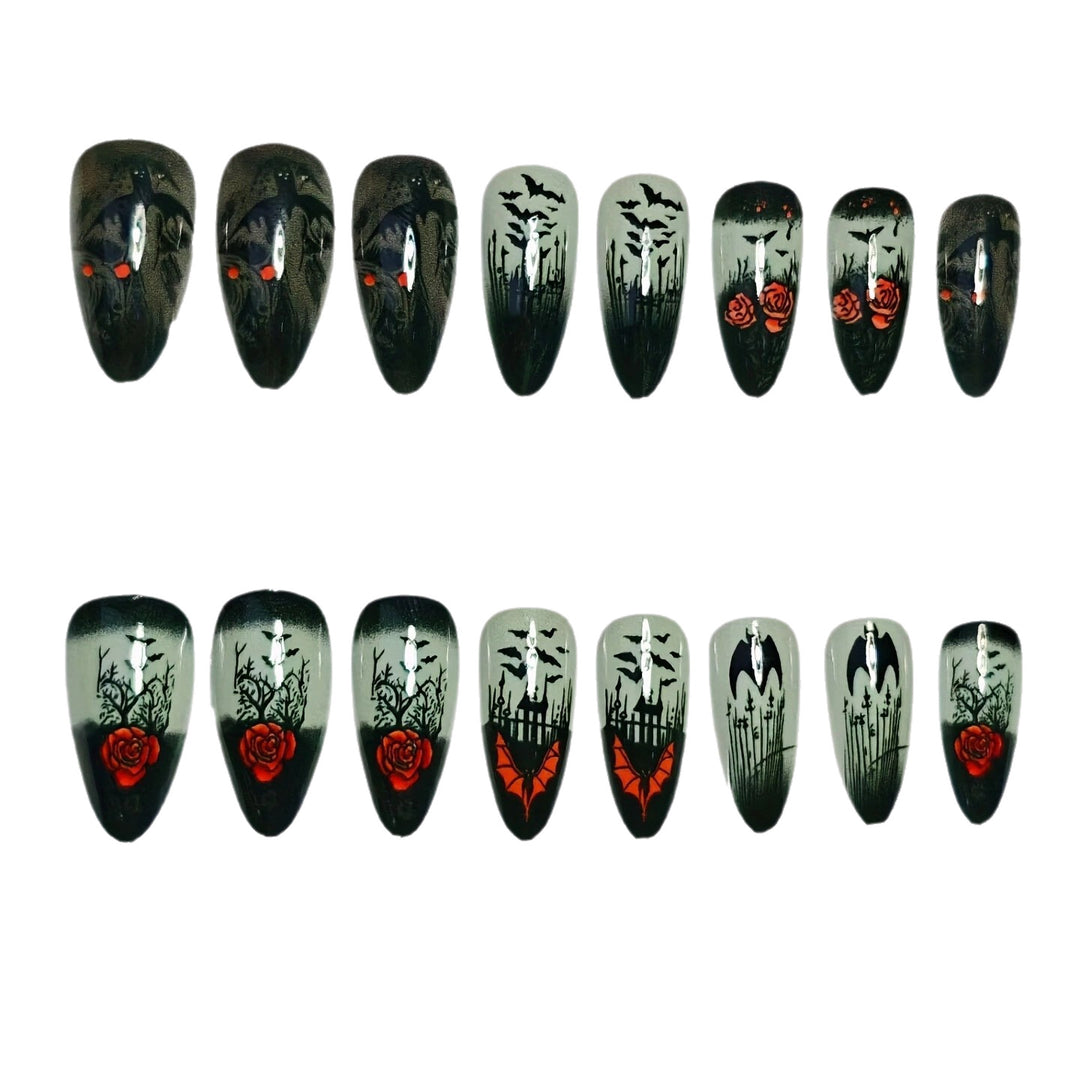 Gothic-Themen Lange Stiletto Nagelkunst