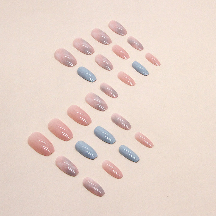 Ombre Glossy Press-On Nagelspitzen Karnz