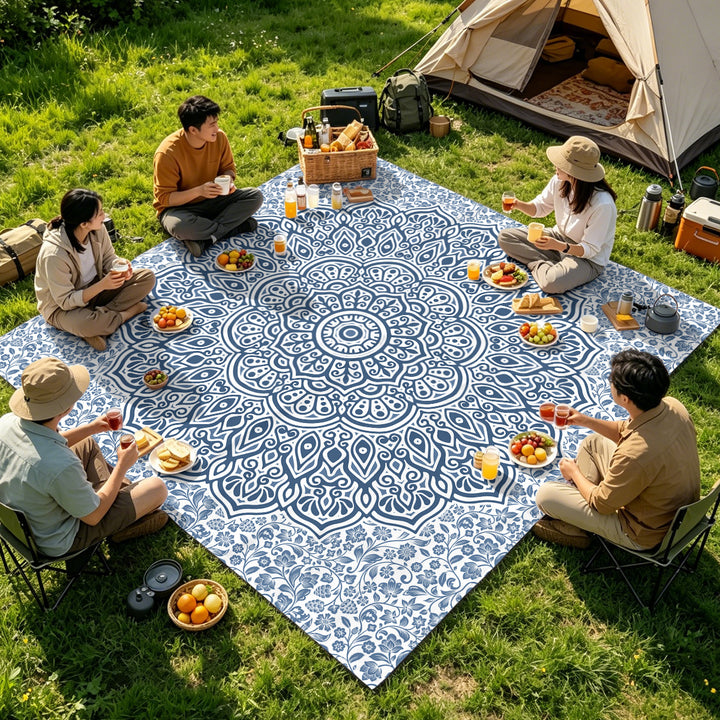 Mandala Design Strandmatte Karnz