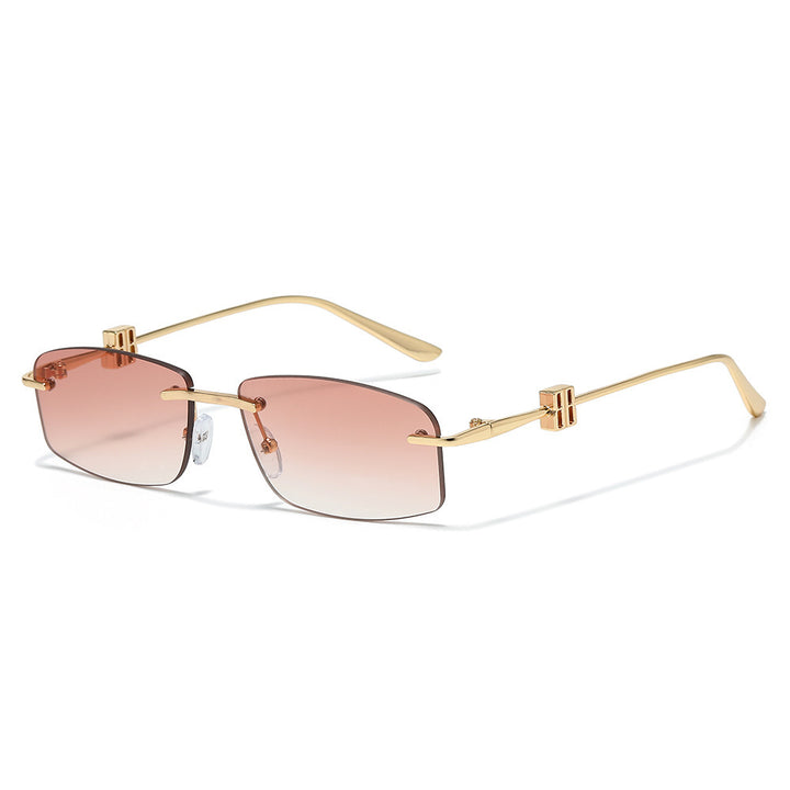 Avant-Garde Minimalistische Rechteck Sonnenbrille Karnz