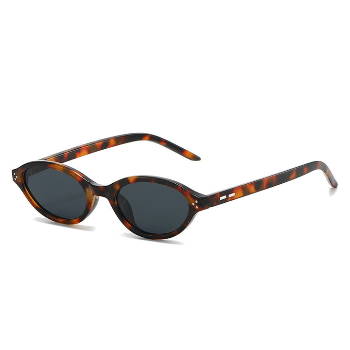 Retro-inspirierte ovale Rahmen-Sonnenbrille Karnz 1787812534