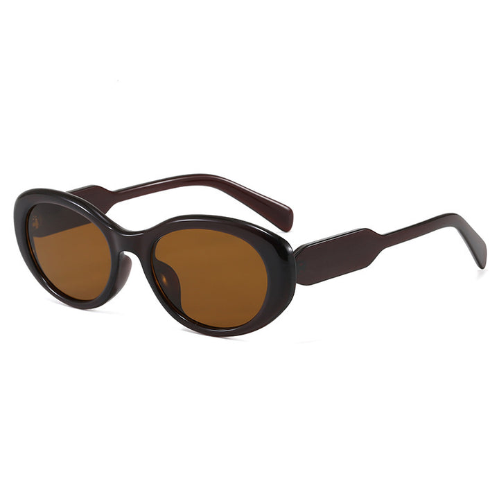 Ultra-modernes ovale Rahmen Sonnenbrille Karnz