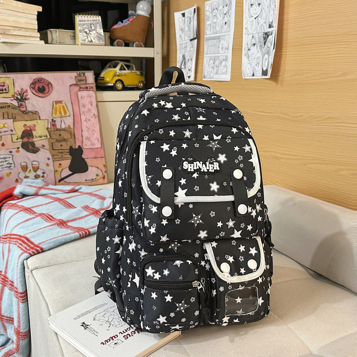 Stylischer Sternenmuster-Rucksack Karnz