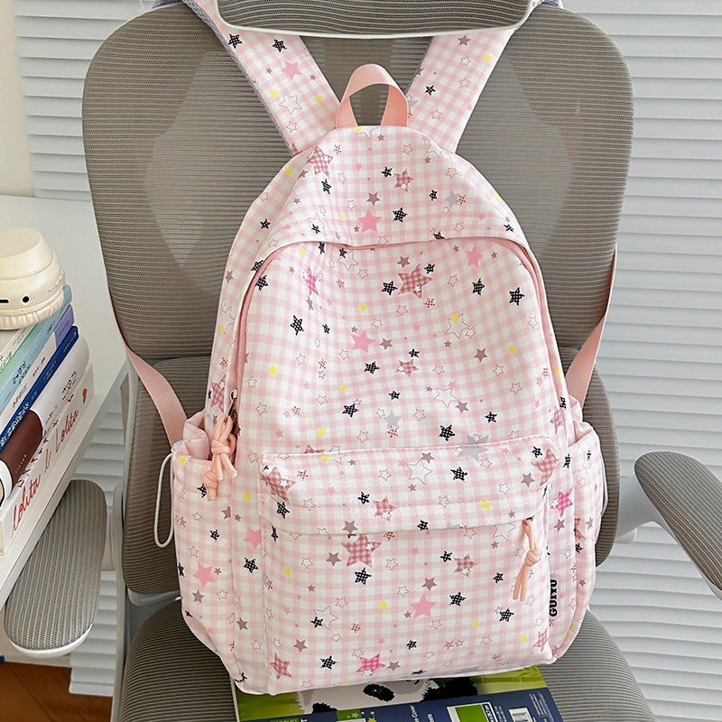 Stylische Gepunktete Sternenmuster Rucksack Karnz