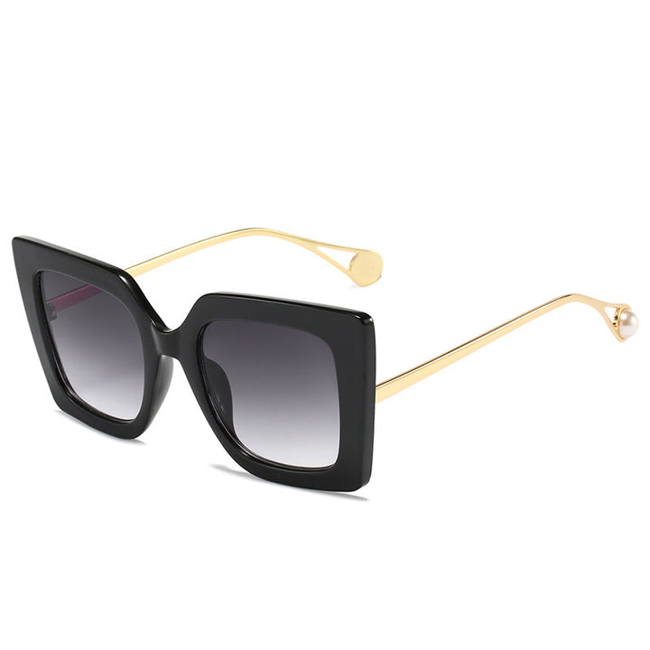 Oversized Geometrische Mode Sonnenbrille Karnz