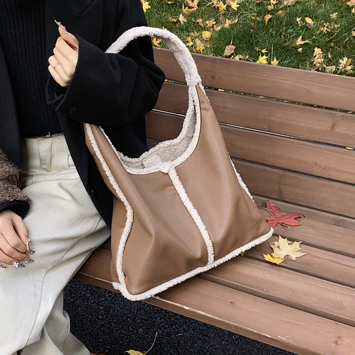 Faux-Leder Tote Bag