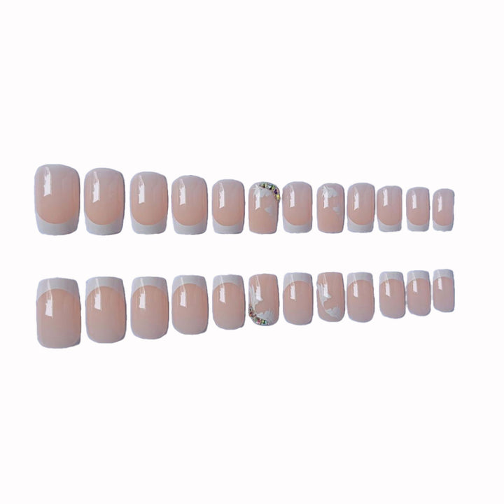 Elegantes Floral-Nagelkunst-Set