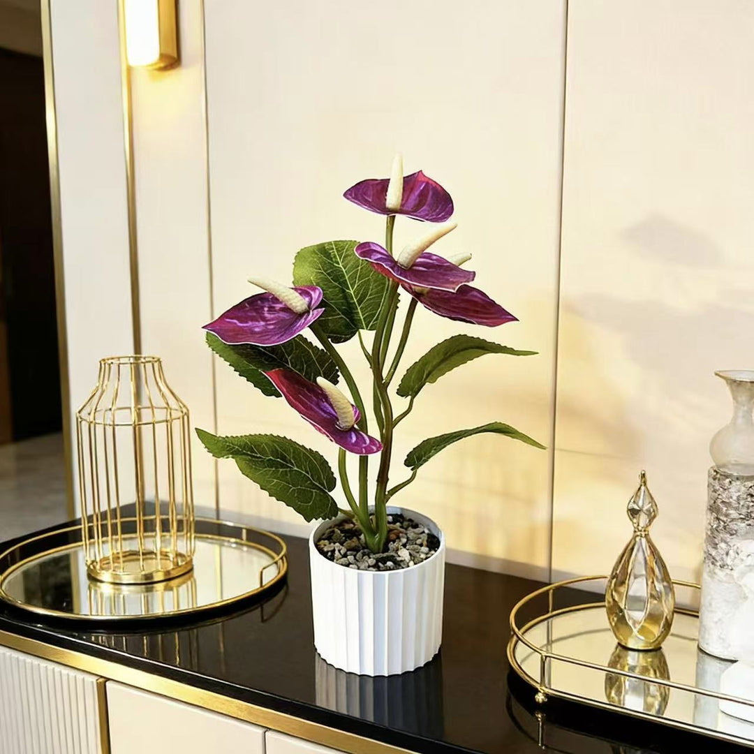 Künstliche Orchideenpflanzenarrangement 1790480743 Wohnkultur
