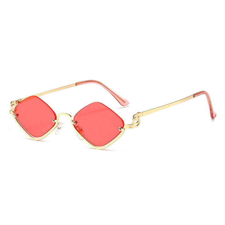 Elegante geometrische Rahmen Sonnenbrille