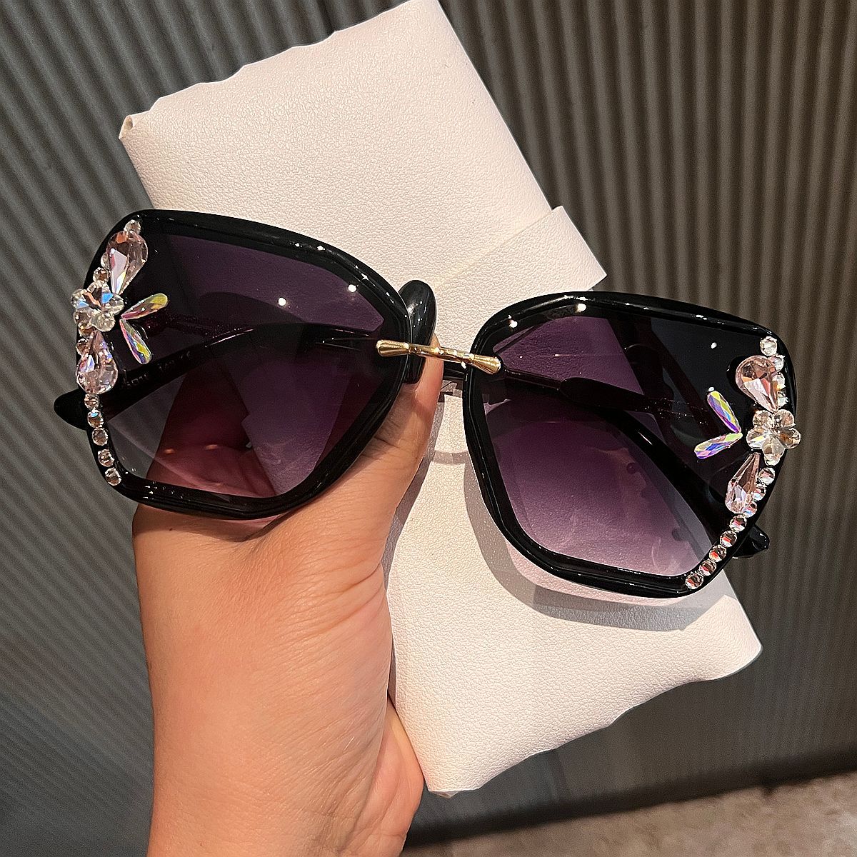Damen Schmucksteine Sonnenbrille Karnz