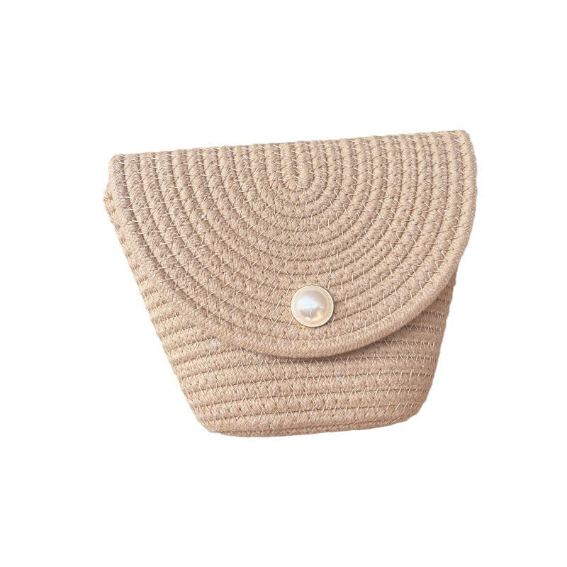 Damen Stilvolle Clutch aus geflochtenem Material Karnz