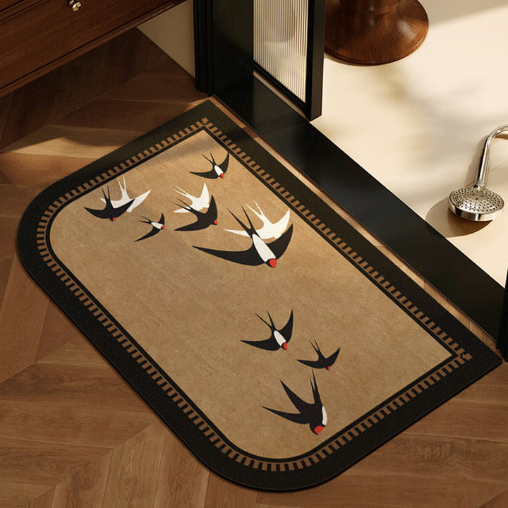 Dekorativer Vogel-Themen-Teppich