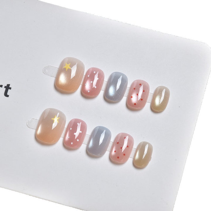 Künstlerisches Mischdesign Press-On Nagelset Karnz