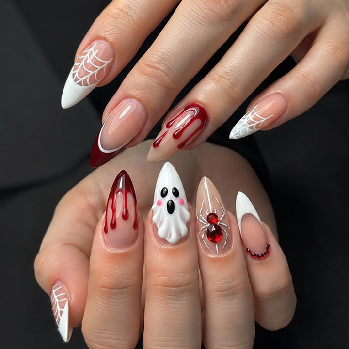 Halloween inspiriertes Kunstnagelset Karnz