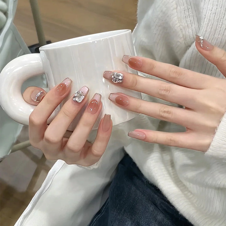 Acrylic Stiletto Press-On Nägel Karnz