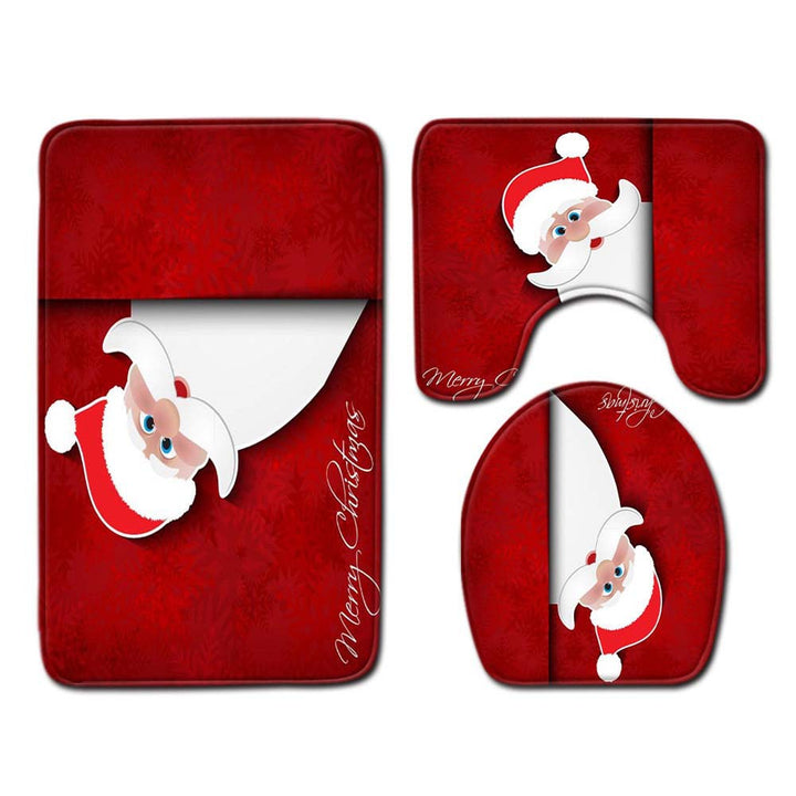 Weihnachts-Themen Badezimmermatte Set