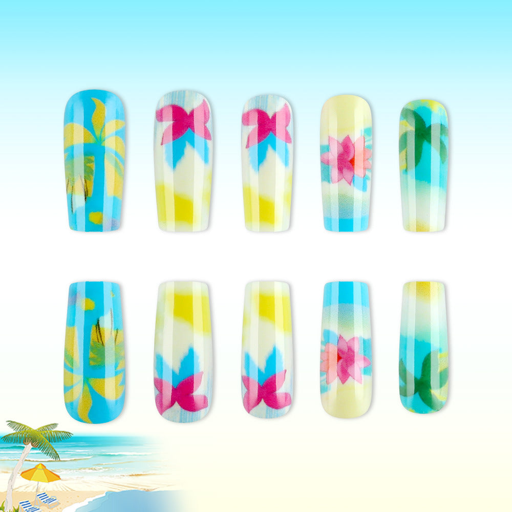 Künstlerische Tropenparadies Nagelkunst Karnz