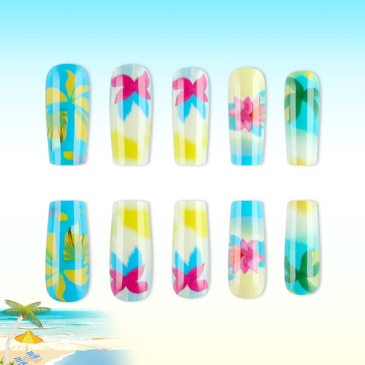 Künstlerische Tropenparadies Nagelkunst Karnz