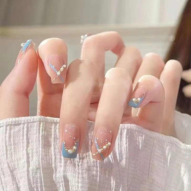 Funkelndes Strass-Kunstnagel-Set Karnz