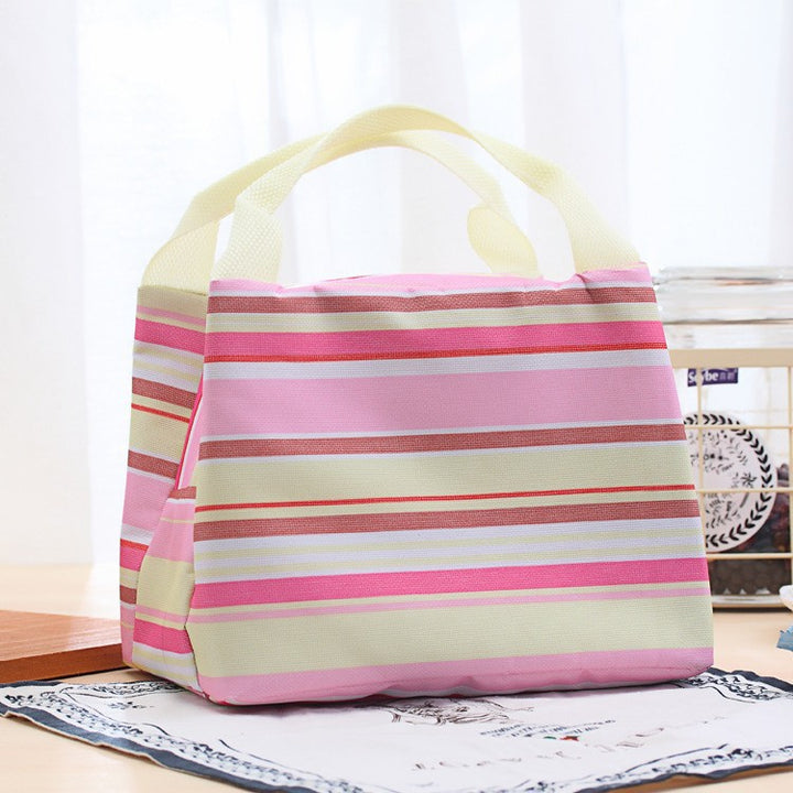 Isolierte Lunch-Tasche mit stylischen Streifen