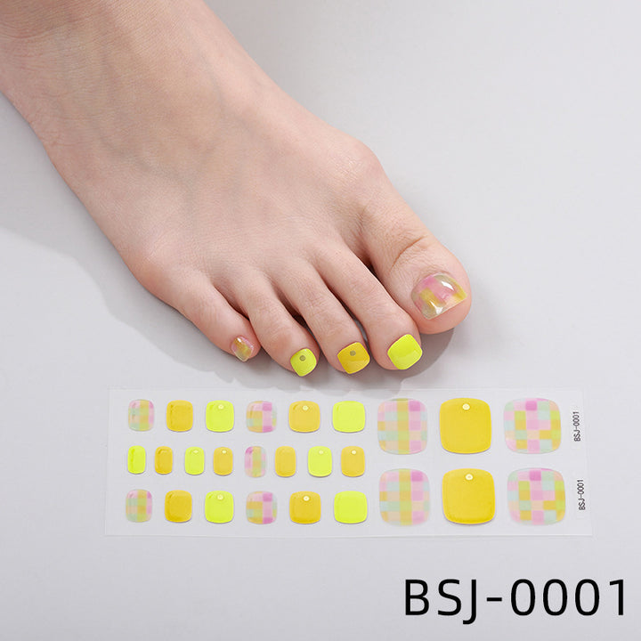 Premium Glitzernde Fußnagel-Wraps