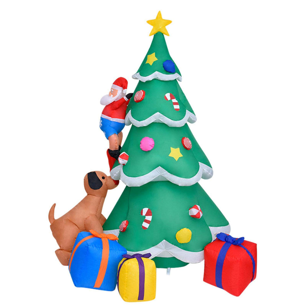Aufblasbarer Weihnachtsbaum mit Figuren