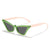 Damen trendige Katzenaugen-Sonnenbrille mit modernem Rahmen Karnz