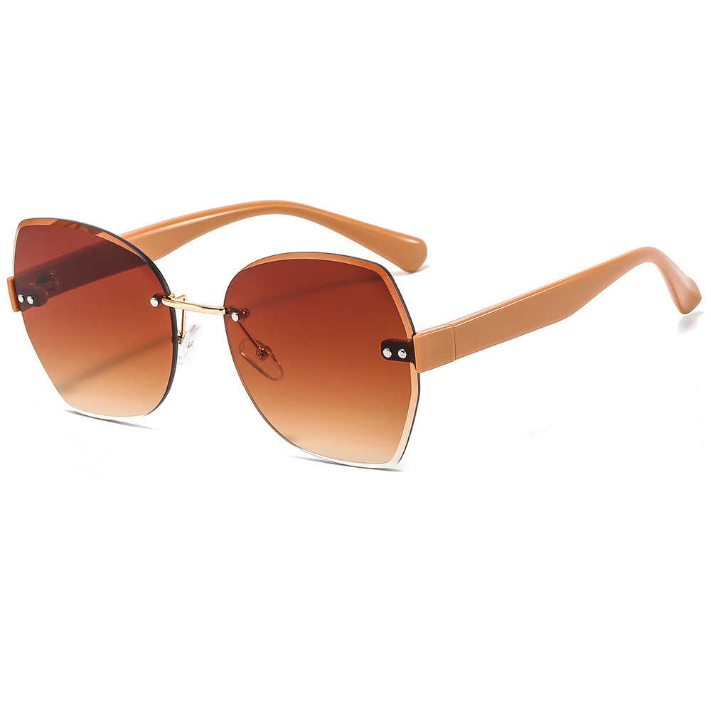 Oversized Geometrische Sonnenbrille Klassischer Stil