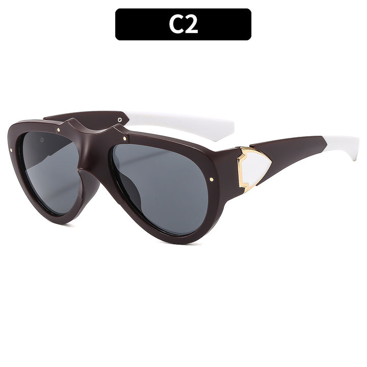Retro-futuristische Schild Sonnenbrille