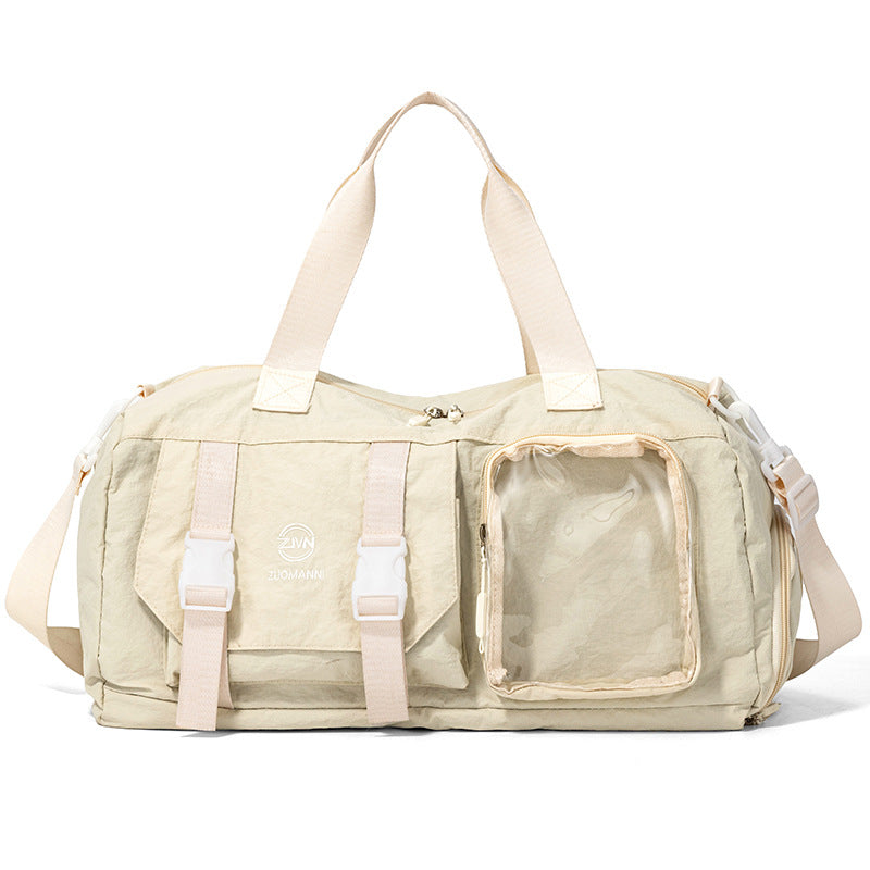 Vielseitige Sport-Duffel-Tasche mit transparentem Fach Karnz