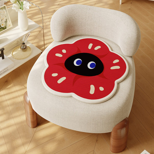 Contoured Flower-Shaped Memory Foam Seat Cushion with Non-Slip Base