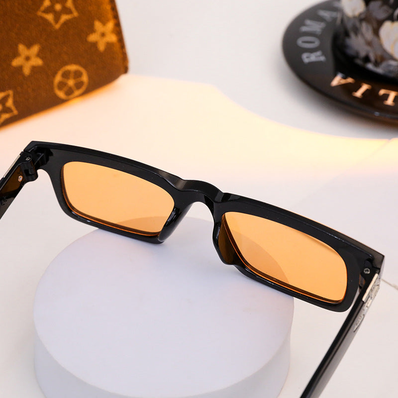 Damen elegante rechteckige Sonnenbrille mit speziellem Rahmen Karnz