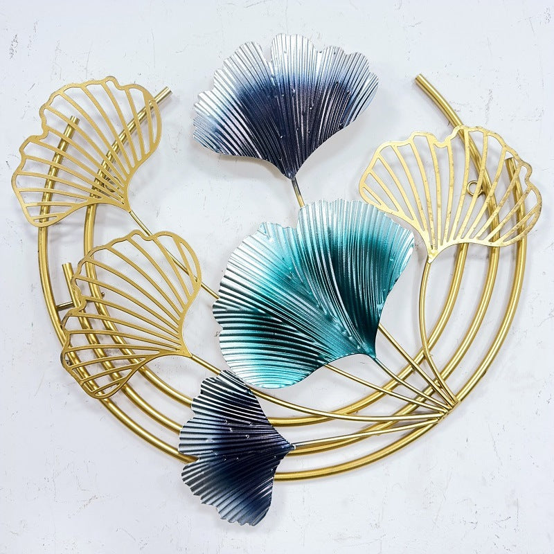 Elegante Botanische Metall Wandkunst Karnz