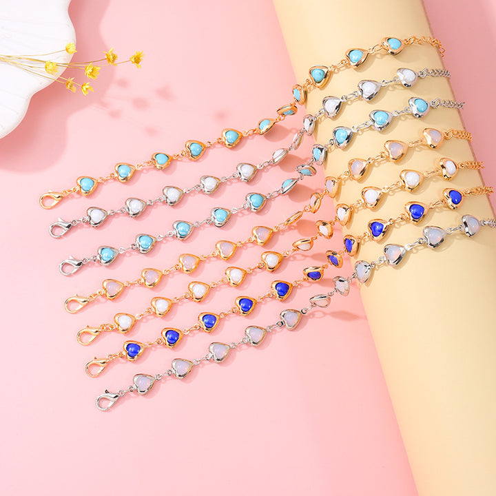 Herzförmiges Link-Armbändchen Karnz