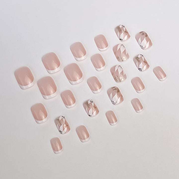 Elegante französische Tip dekorative Nagelkunst