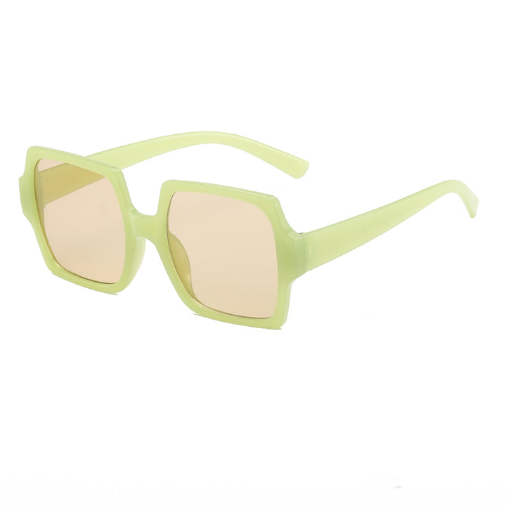 Damen stilvolle oversized Sonnenbrille mit elegantem Leoprint Karnz